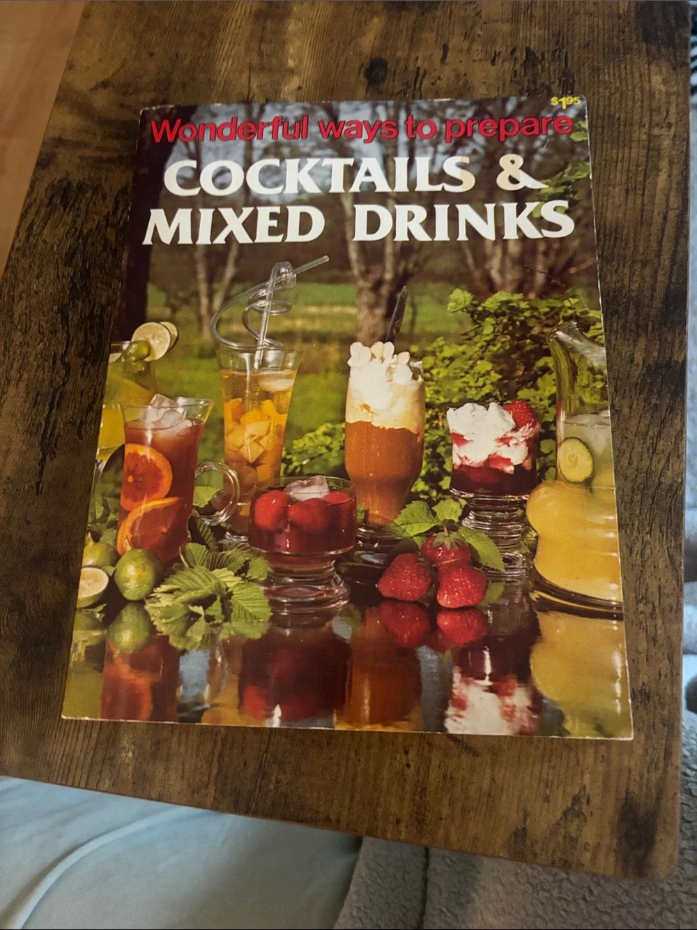 Vintage 1979 Cocktails & Mixed Drinks Cookbook Jo Ann Shirley Playmore Retro
